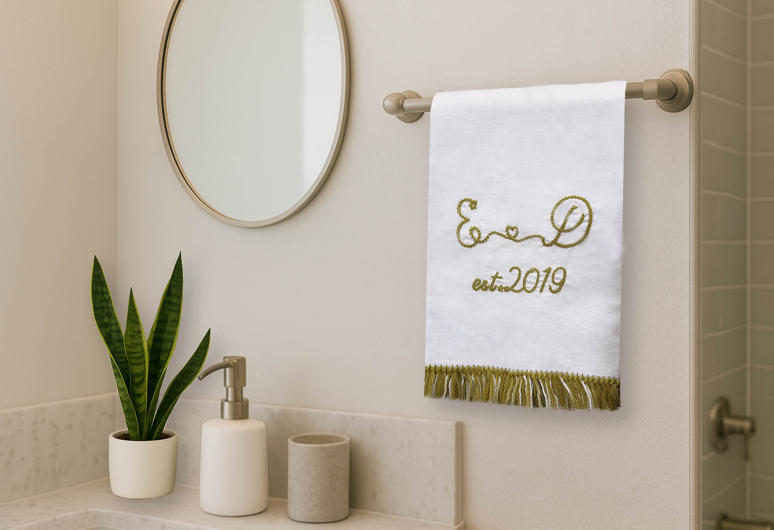 E&D Linen Guest Towel