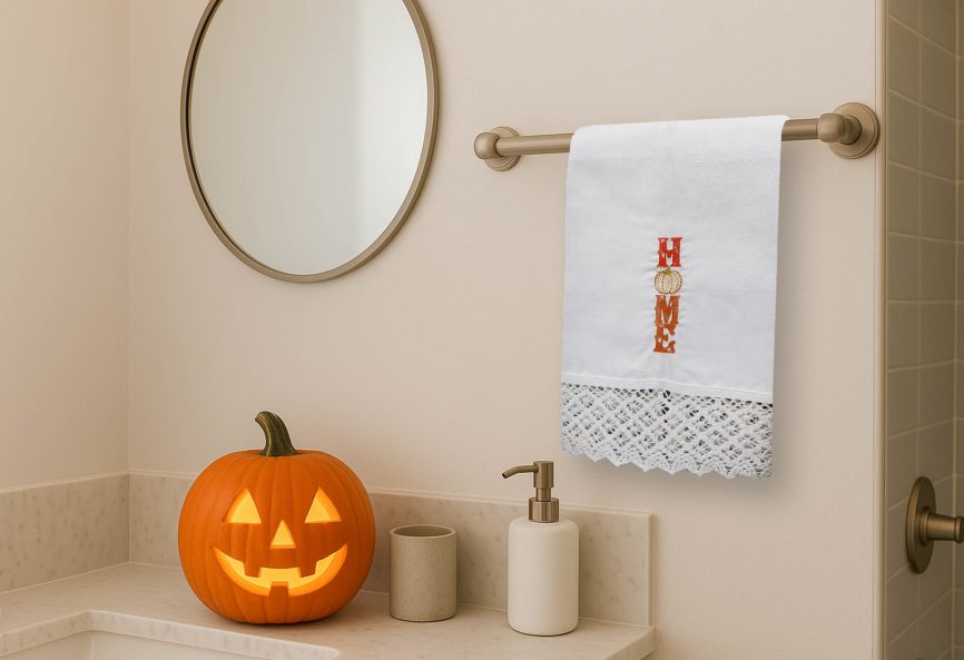 Home- Halloween Linen Guest Towel