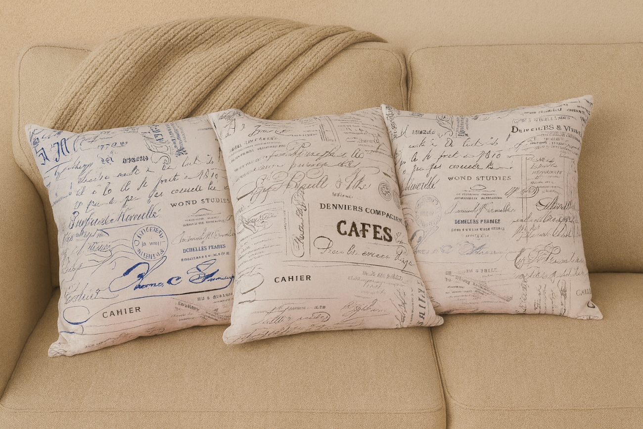Paris Letters Decorative Pillow - Image 2