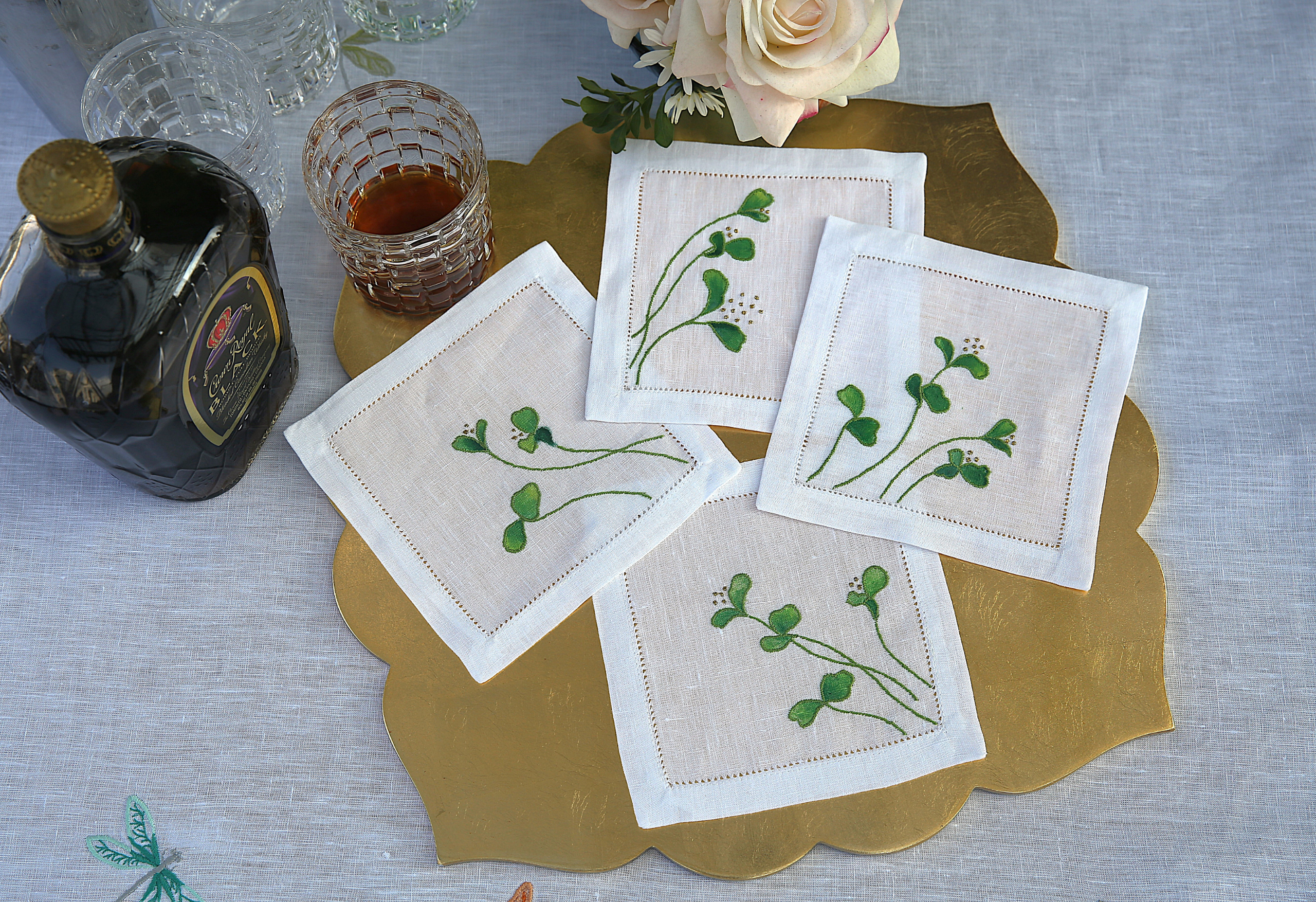 Little Sprout Linen Cocktail Napkin