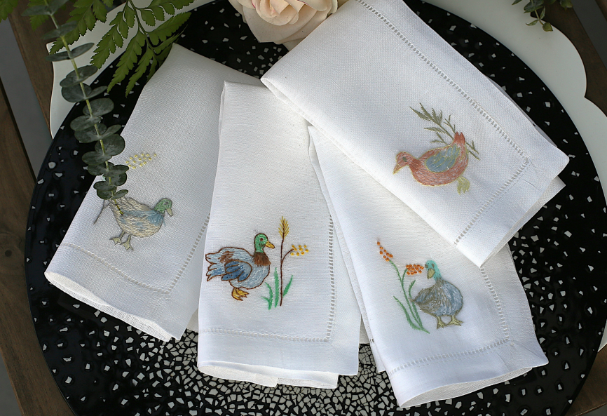 Wild Ducks Linen Napkin