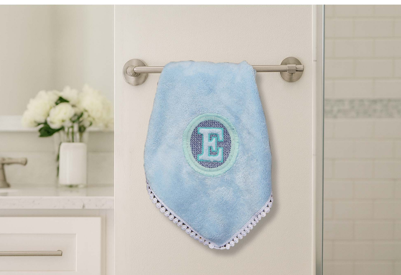 Monogram Collection Microfiber Bath Towel - Image 3