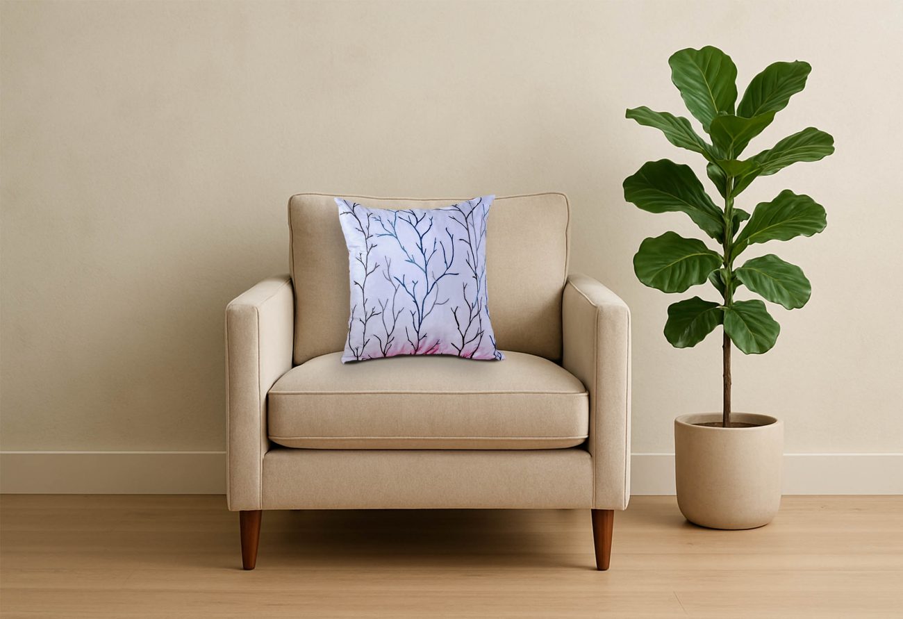 Winter Branches Decorative Pillow