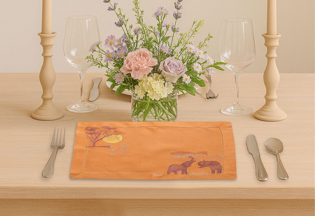Elephant Parade Linen Place Mat
