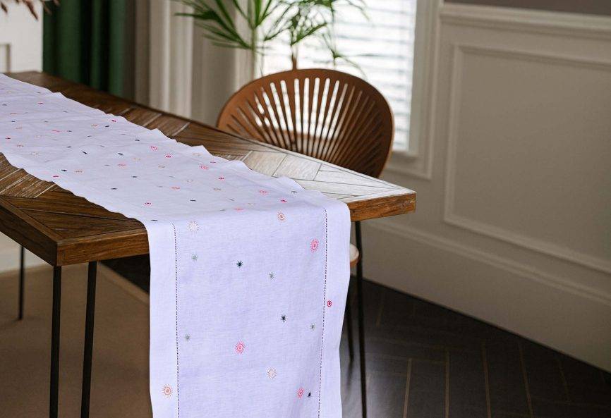 Starlight Linen Table Runner