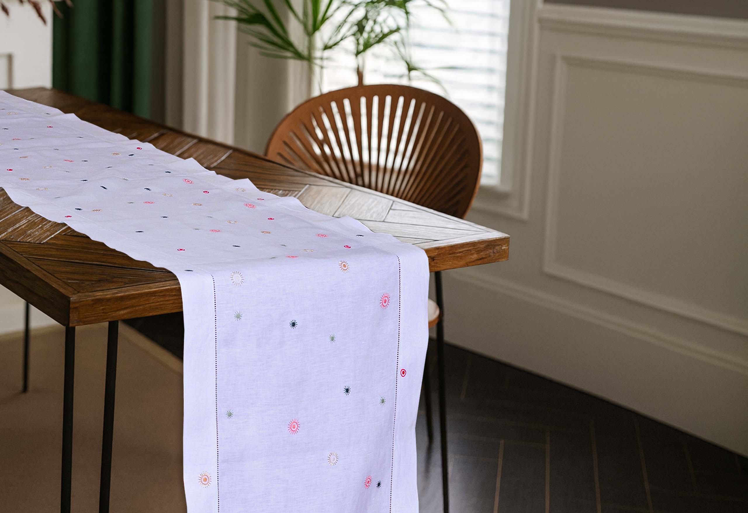 Starlight Linen Table Runner