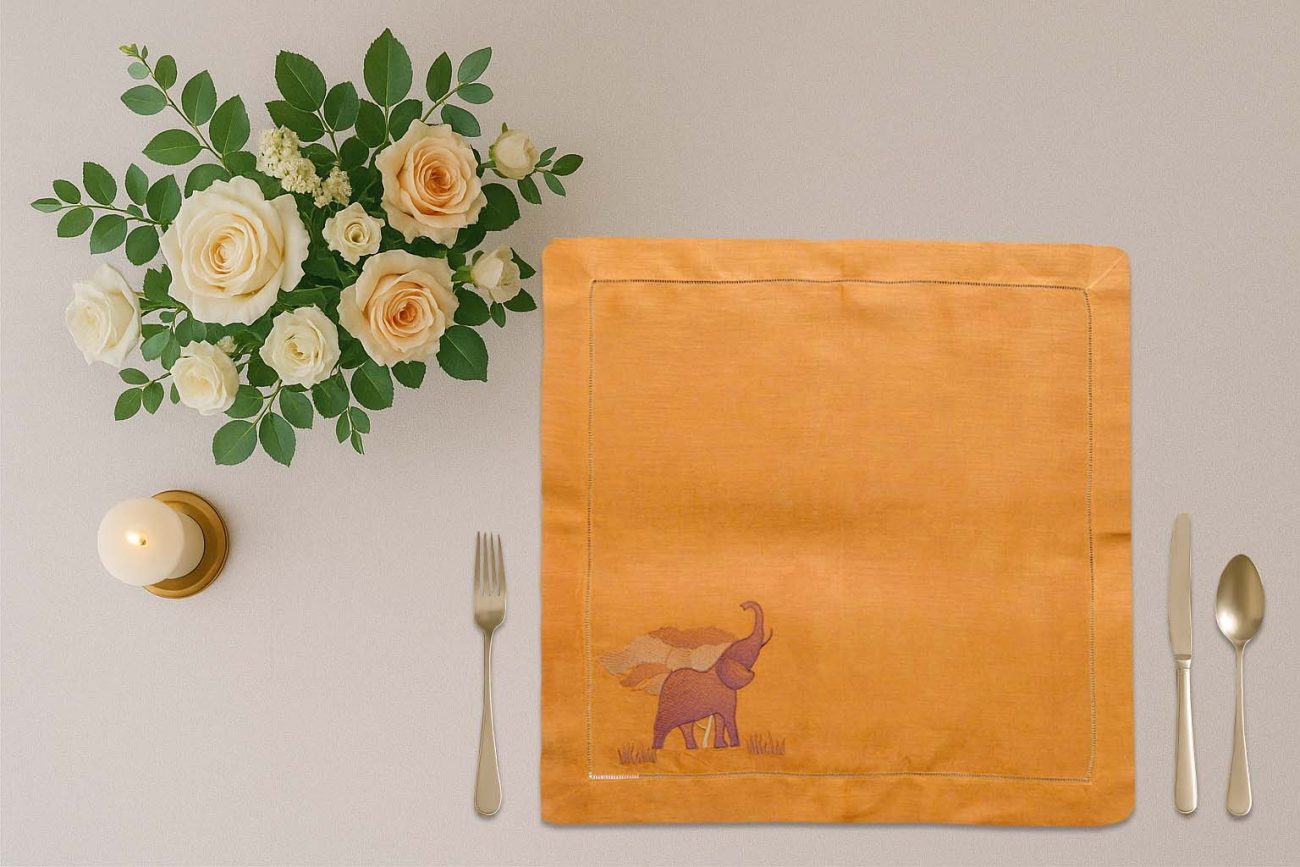 Elephant Parade Linen Napkin