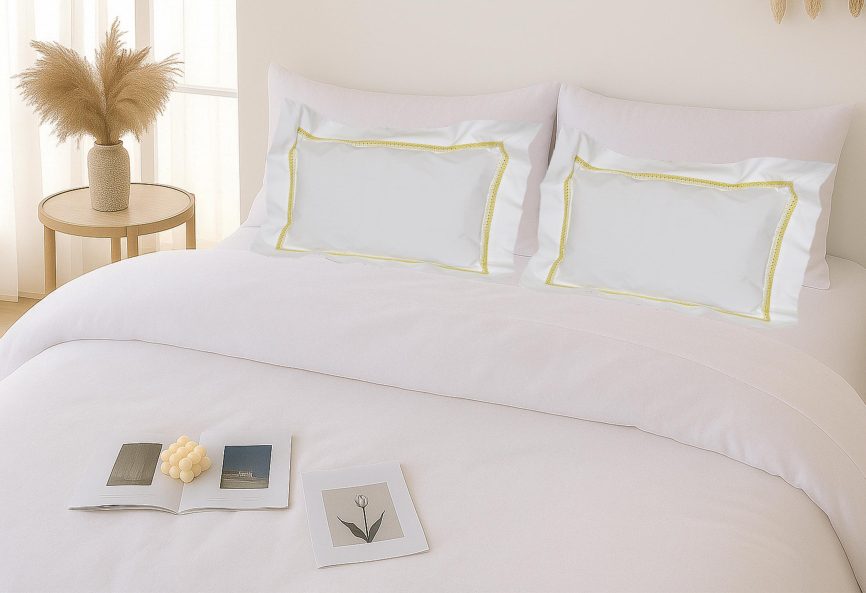 Sunshine Edge Linen Pillow