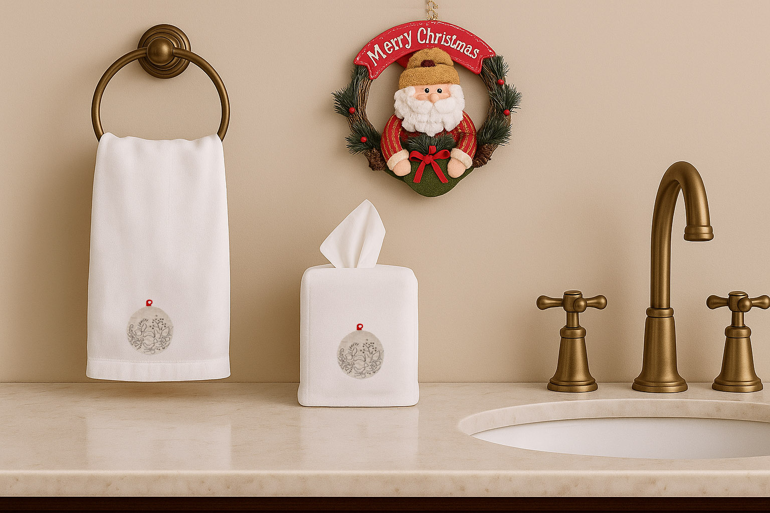 Silver Ornament Tissue Box Covers