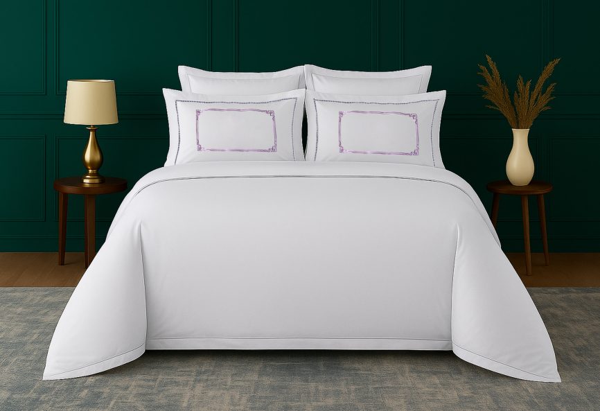 Lavender Frame Pillow Case