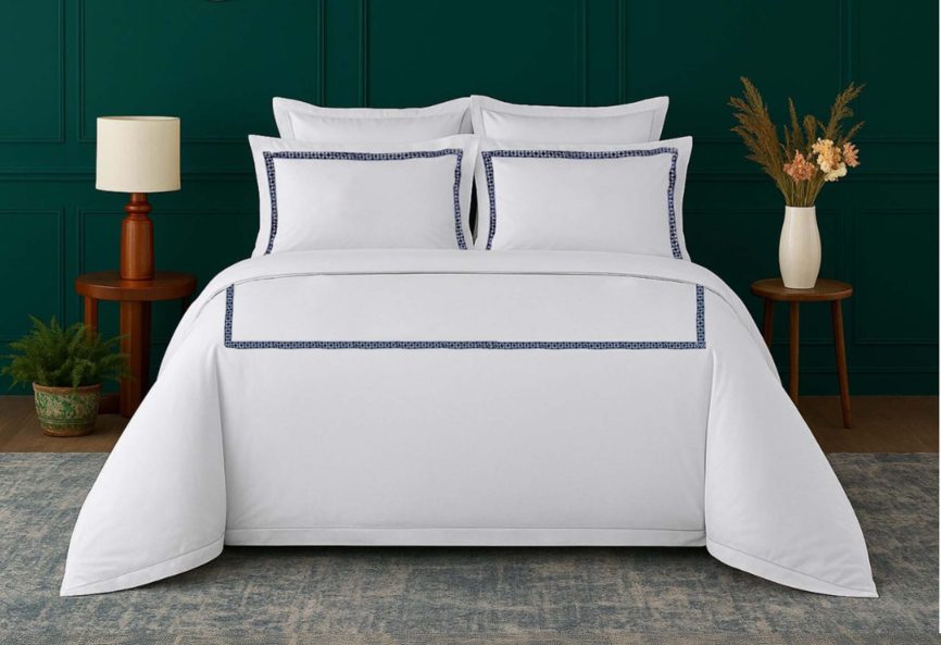 Blue Beaded Duvet Covers