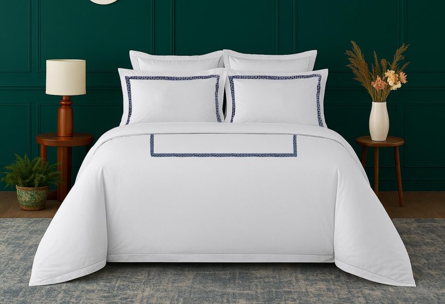 Blue Beaded Duvet Covers