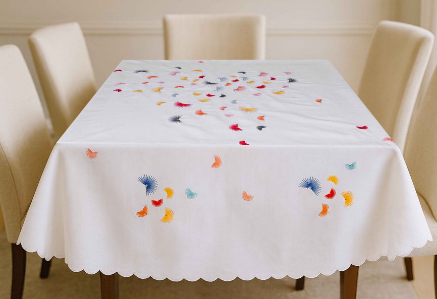 Aurora Drift Linen Tablecloth