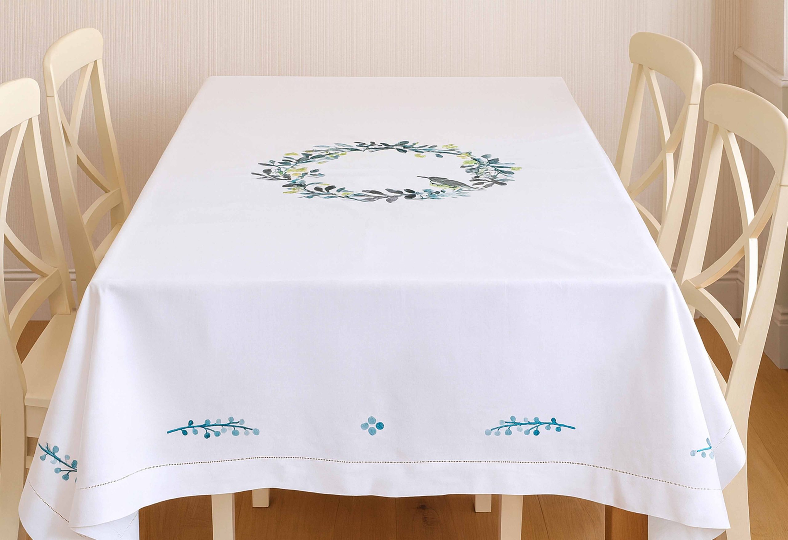 Eucalyptus Grace Linen Tablecloth